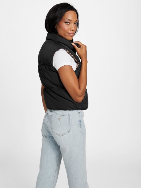 Veste Matelassée Réversible Guess Eco Rane Noir De Jais