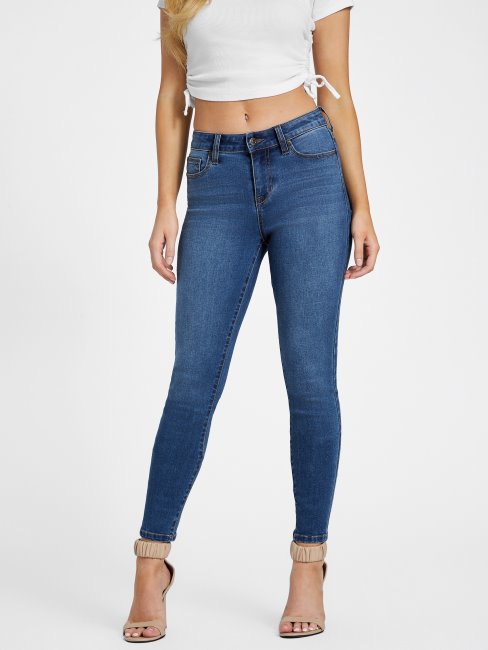 Jean Skinny Taille Mi-haute Jaden Sculpt Délavé Moyen Guess