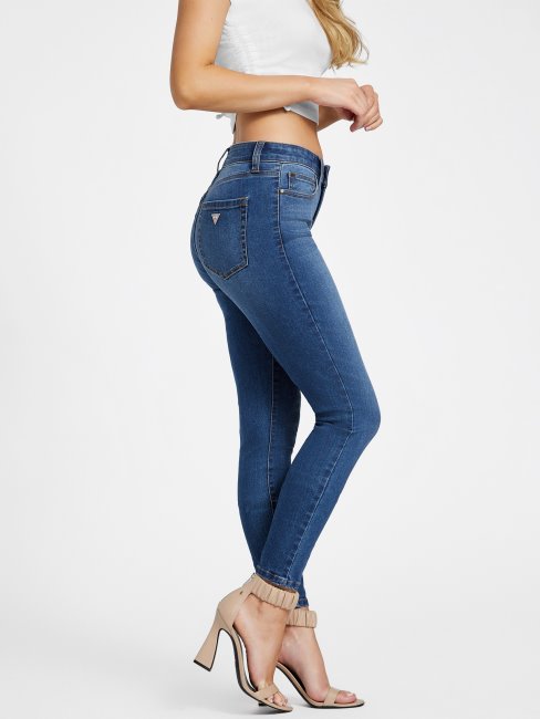 Jean Skinny Taille Mi-haute Jaden Sculpt Délavé Moyen Guess