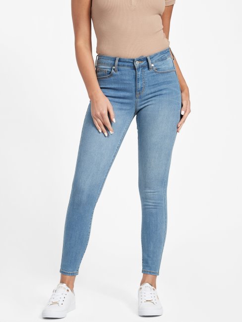 Guess Jean Skinny Taille Mi-haute Jaden Sculpt Délavé Clair
