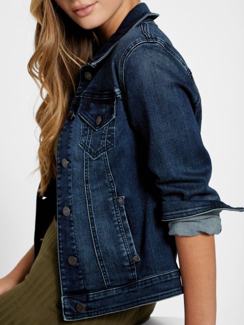 Veste En Jean Alisana Délavé Dark Guess