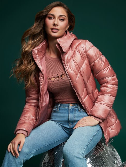 Guess Eco Silene Doudoune Rouge Glen