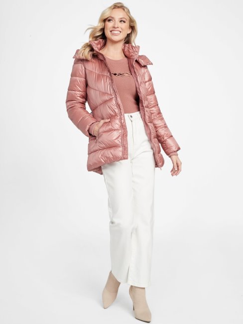 Guess Eco Silene Doudoune Rouge Glen