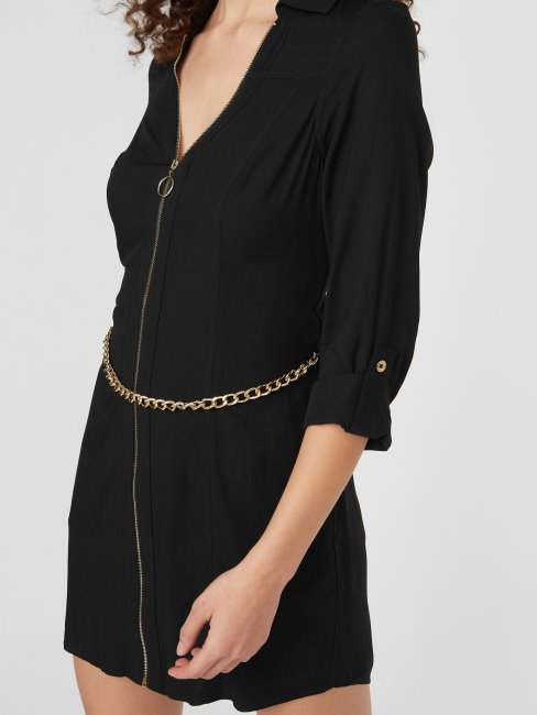 Abelina Challis Robe Chemise Guess Noir De Jais