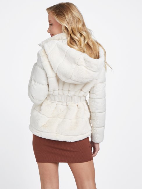 Veste En Fausse Fourrure Guess Vanille Blush Mailene