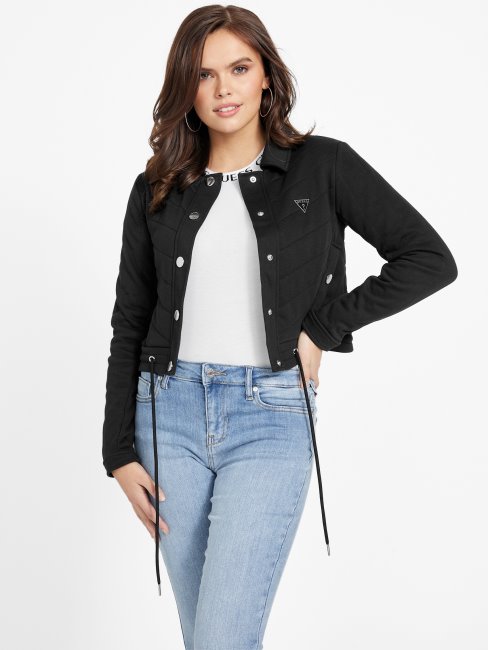 Veste Matelassée Guess Becca Noir De Jais
