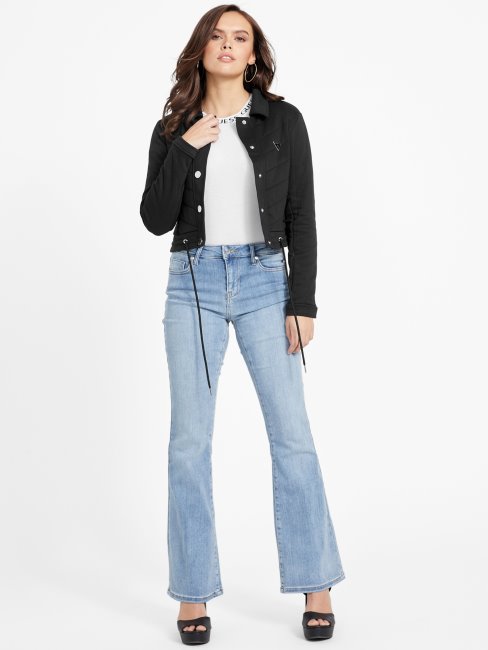 Veste Matelassée Guess Becca Noir De Jais