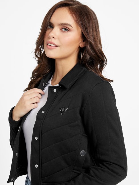 Veste Matelassée Guess Becca Noir De Jais
