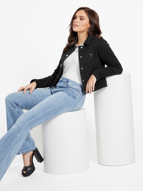 Veste Matelassée Guess Becca Noir De Jais