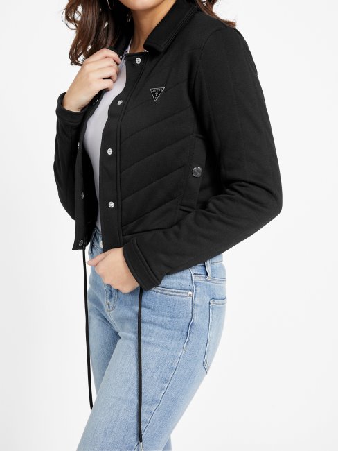 Veste Matelassée Guess Becca Noir De Jais