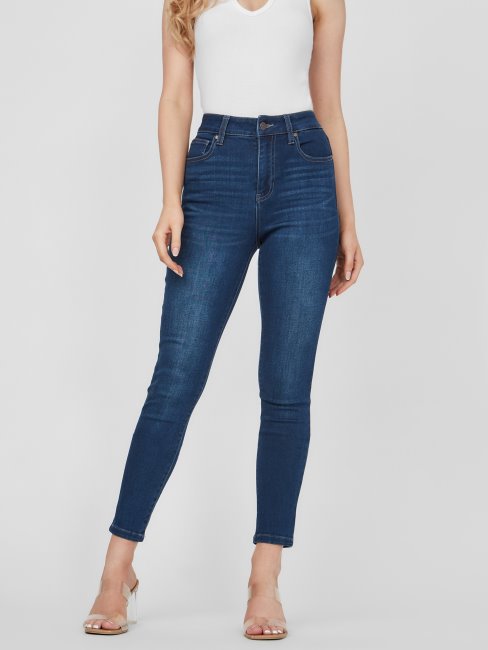 Guess - Tamara - Jean Skinny Taille Haute Délavé Foncé