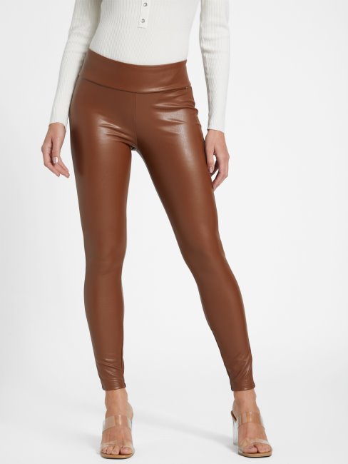 Leggings En Similicuir Jalena Trunk Guess