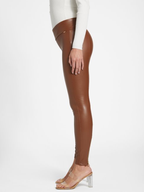 Leggings En Similicuir Jalena Trunk Guess