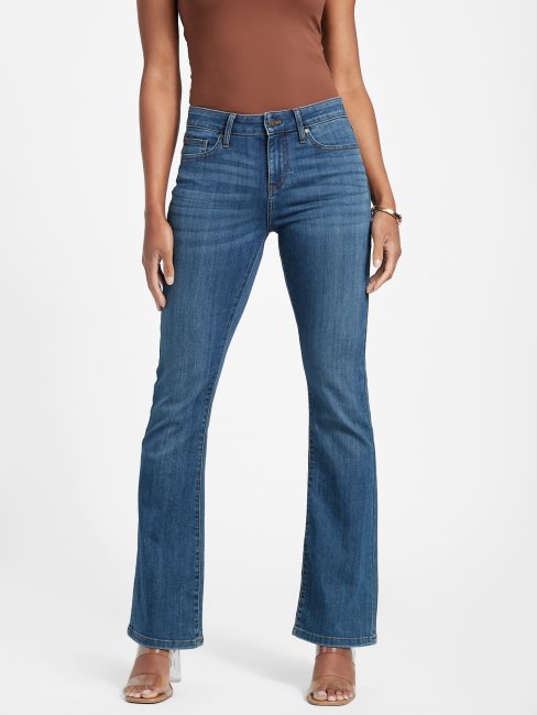 Jean Bootcut Taille Mi-haute Guess Eco Lyllah Délavé Moyen