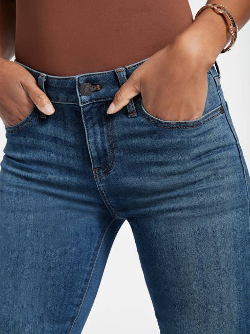 Jean Bootcut Taille Mi-haute Guess Eco Lyllah Délavé Moyen