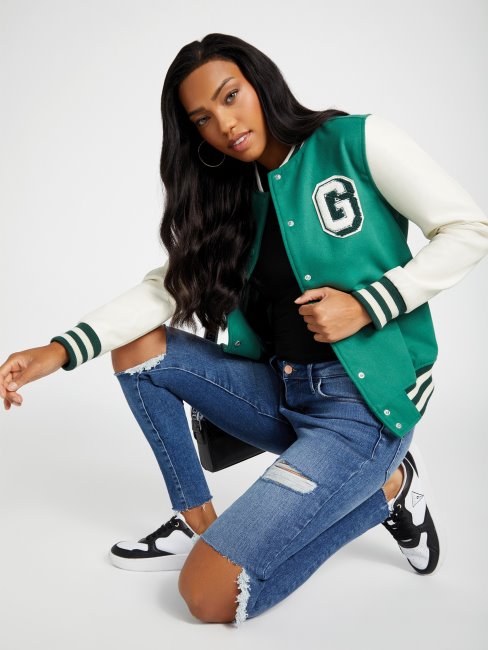 Veste Universitaire Carola Guess Vert Sans Fin