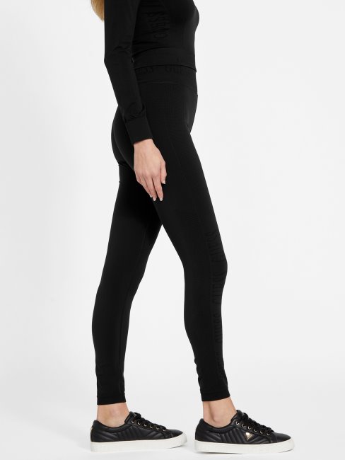 Pantalon Sans Coutures Stephy Guess Noir De Jais