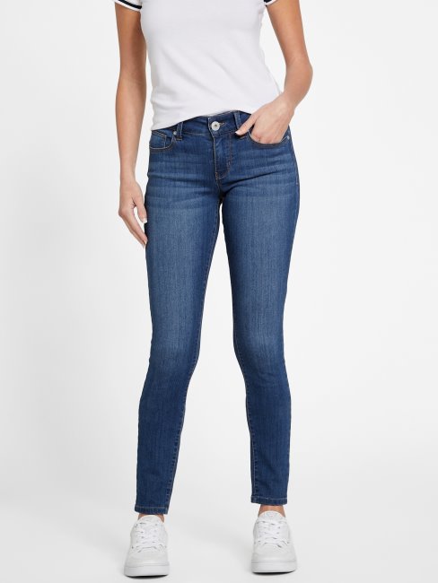 Jean Skinny Taille Mi-haute Guess Sienna Curvy Délavé Moyen