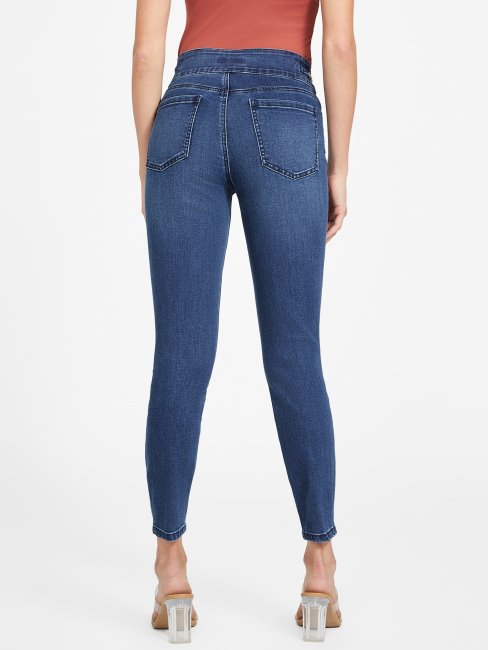 Jean Skinny Regina Chain Délavé Foncé