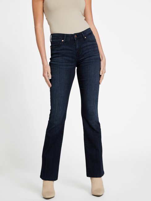 Jean Bootcut Taille Mi-haute Eco Lyllah Délavé Dark Guess