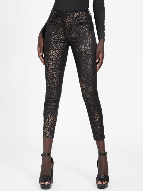 Jean Skinny Katrina Rince Métallisé Noir