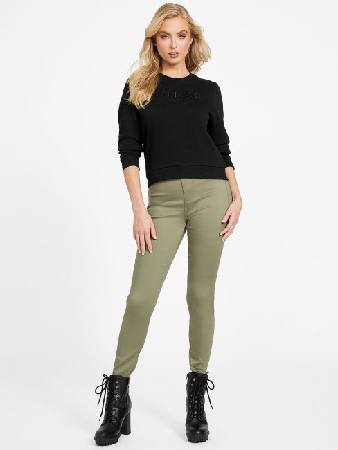 Guess Val Pull Ras Du Cou Jet Noir