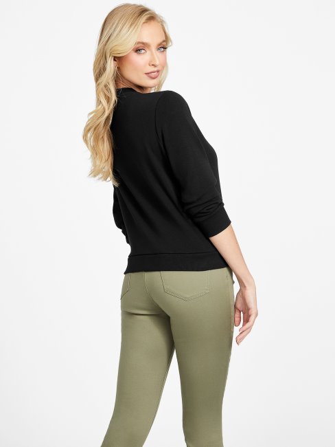 Guess Val Pull Ras Du Cou Jet Noir