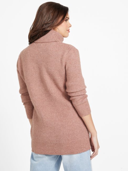 Guess Pull Long Au Gingembre Châtaigne Rôtie