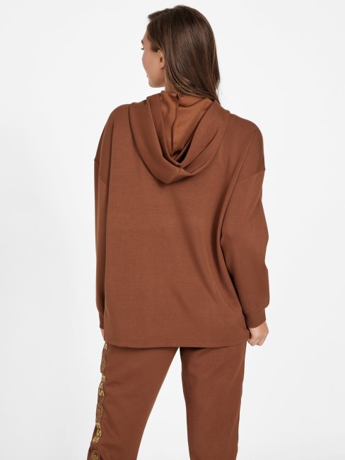 Tronc Barker Bande Logo Tunique Sweat à Capuche Guess