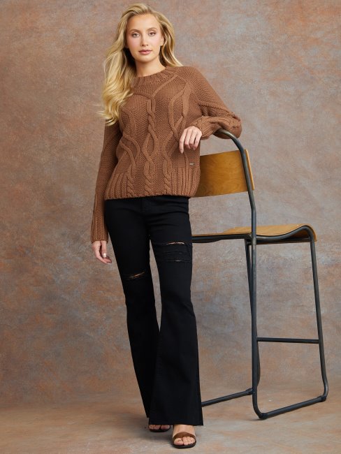 Jean évasé Destroy Guess Eco Lyndon Noir Destroy