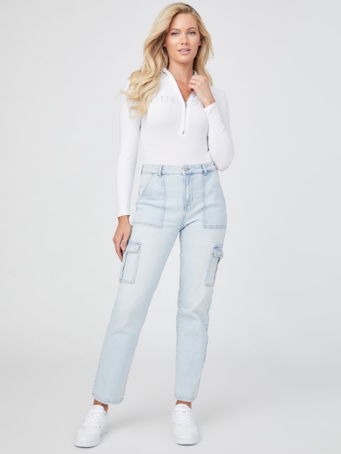 Guess Eco Elvia Body Logo Blanc Pur