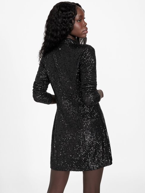 Galinda Robe Blazer à Sequins Guess Noir De Jais