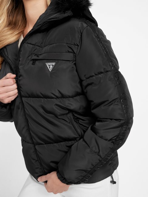 Doudoune Guess Eco Lara Noir De Jais