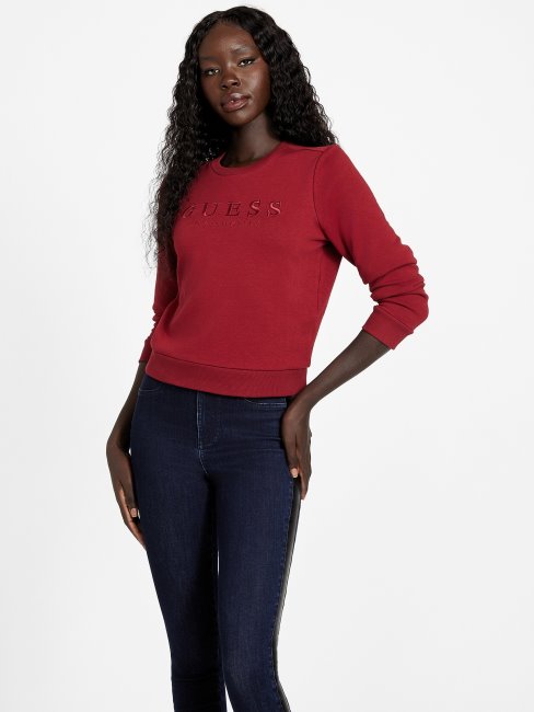 Jus De Betterave Pull Ras Du Cou Val Rouge Guess