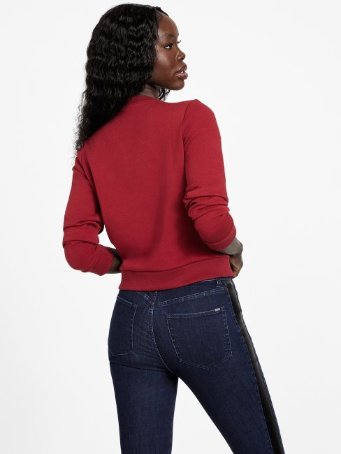 Jus De Betterave Pull Ras Du Cou Val Rouge Guess