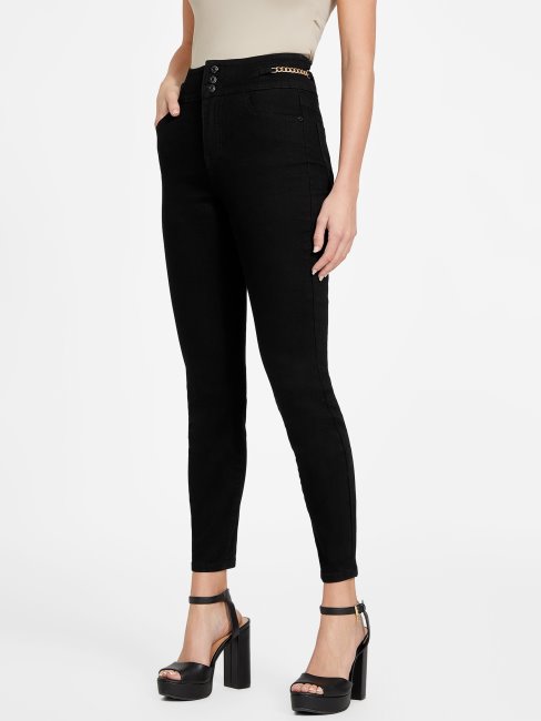 Guess Regina Chaîne Jean Skinny Noir