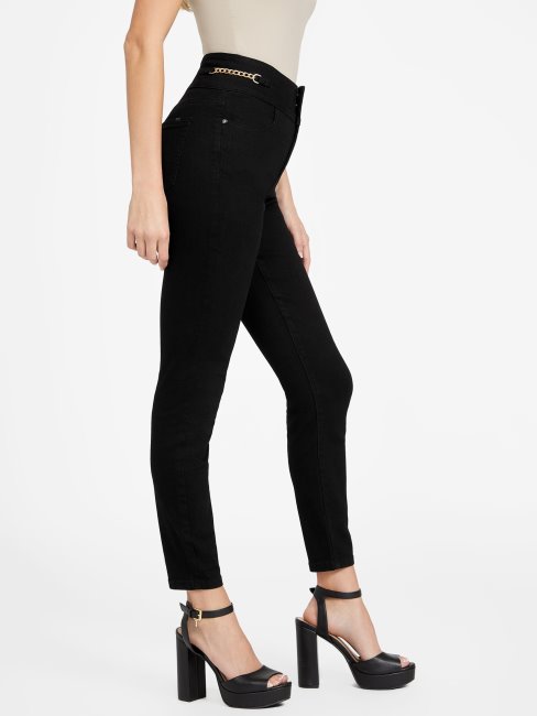 Guess Regina Chaîne Jean Skinny Noir