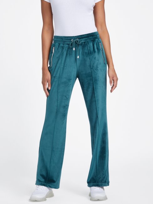 Pantalon Velours Eco Uma Jade Foncé Guess