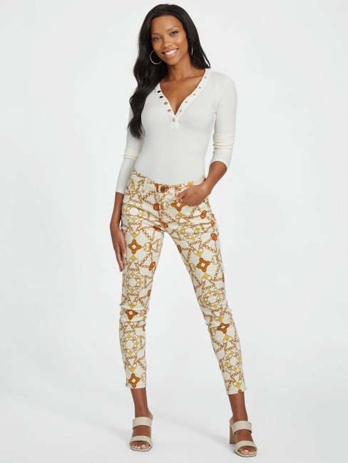 Guess Eco Delia Top Colombe Blanc