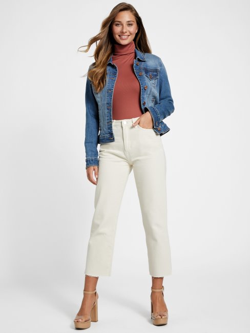 Guess Veste En Jean Alisana Délavé Moyen