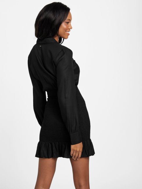 Robe à Smocks Klay Noir De Jais Guess