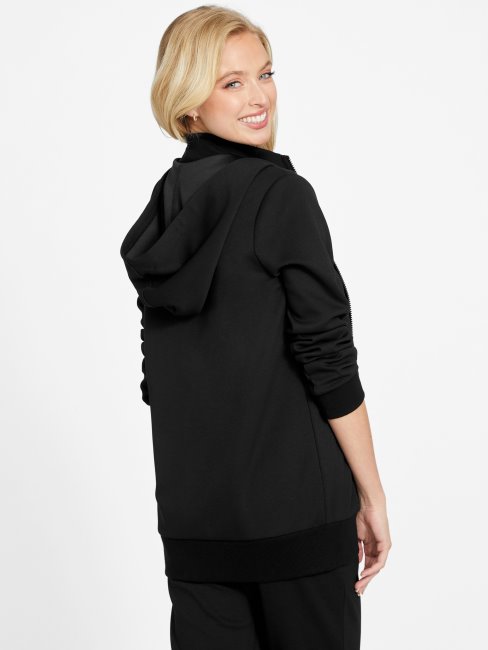 Veste Longue Guess Eider Noir De Jais