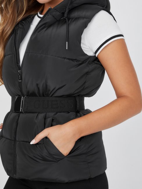 Veste Matelassée Guess Mora Noir De Jais