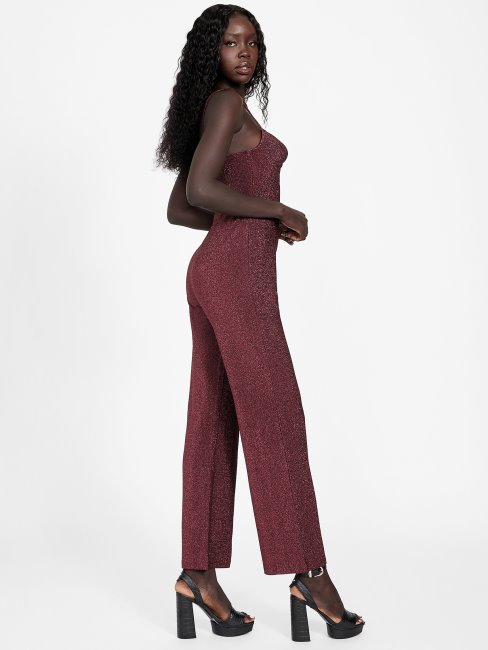 Kacy Combinaison Col Bénitier Lurex Guess Mystic Wine