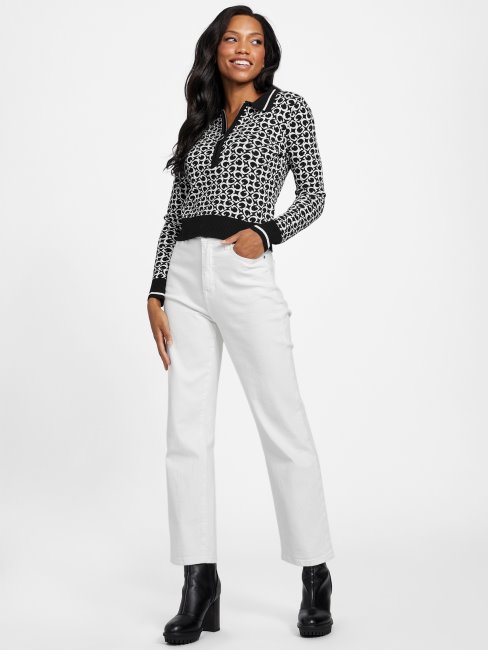 Pull Guess Noir De Jais Avec Logo Multi Eco Lohan