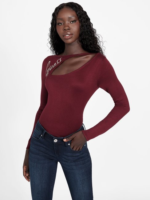 Nina Pull à Logo Découpé Guess Mystic Wine