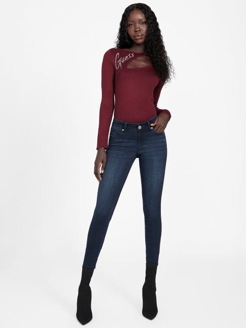 Nina Pull à Logo Découpé Guess Mystic Wine