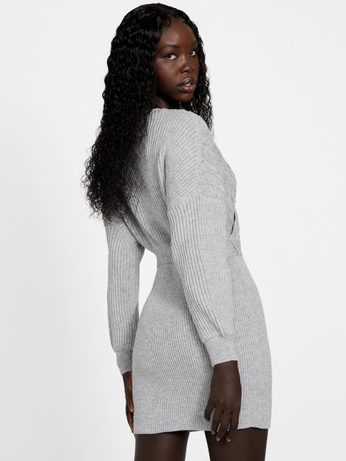 Robe De Chambre Guess Pull Morant Gris Clair Chiné