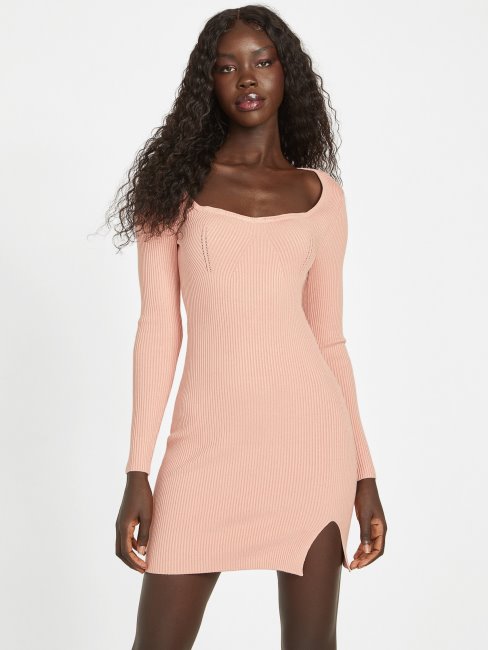 Robe Pull Eco Vous Fera Deviner Rose Pêche