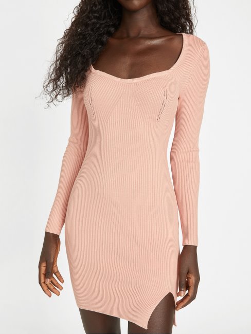 Robe Pull Eco Vous Fera Deviner Rose Pêche